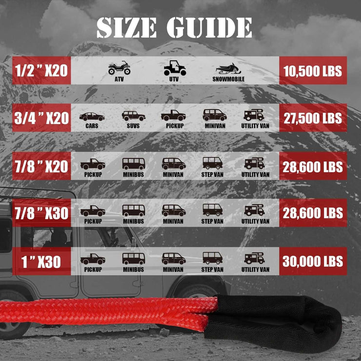 X - BULL 15ft Kinetic Recovery Rope 30000lbs for 4WD Recovery. Shop NickAlly - NickAlly