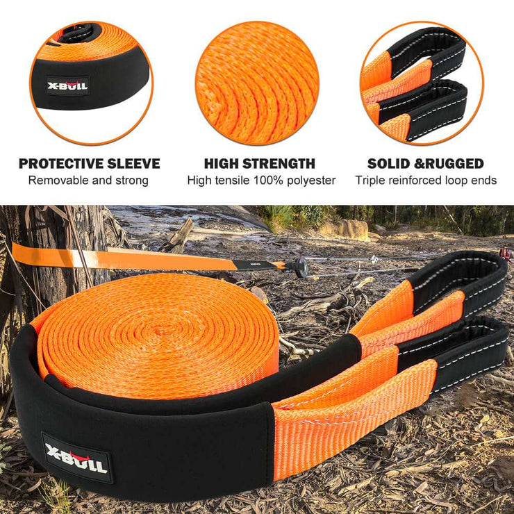 Off Road Recovery Gear Heavy - Duty Tow Strap Kit - NickAlly