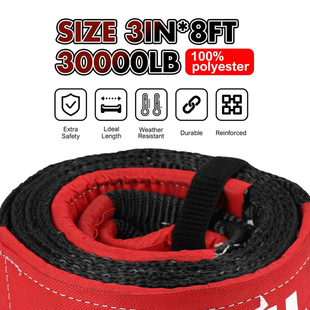 X - Bull Off Road Recovery Gear Kit with Winch - NickAlly