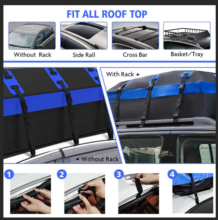 Rooftop Cargo Bag Waterproof Storage Carrier - NickAlly