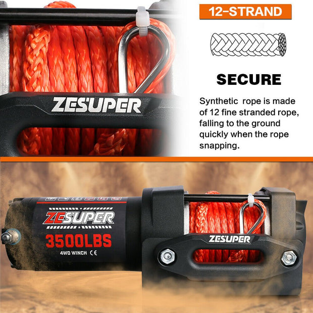 Ze - Super Electric Winch for 4WD Recovery - 3500lbs Capacity. Shop NickAlly - NickAlly