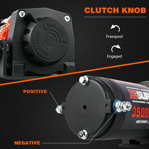 Ze - Super Electric Winch for 4WD Recovery - 3500lbs Capacity. Shop NickAlly - NickAlly
