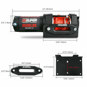 Ze - Super Electric Winch for 4WD Recovery - 3500lbs Capacity. Shop NickAlly - NickAlly